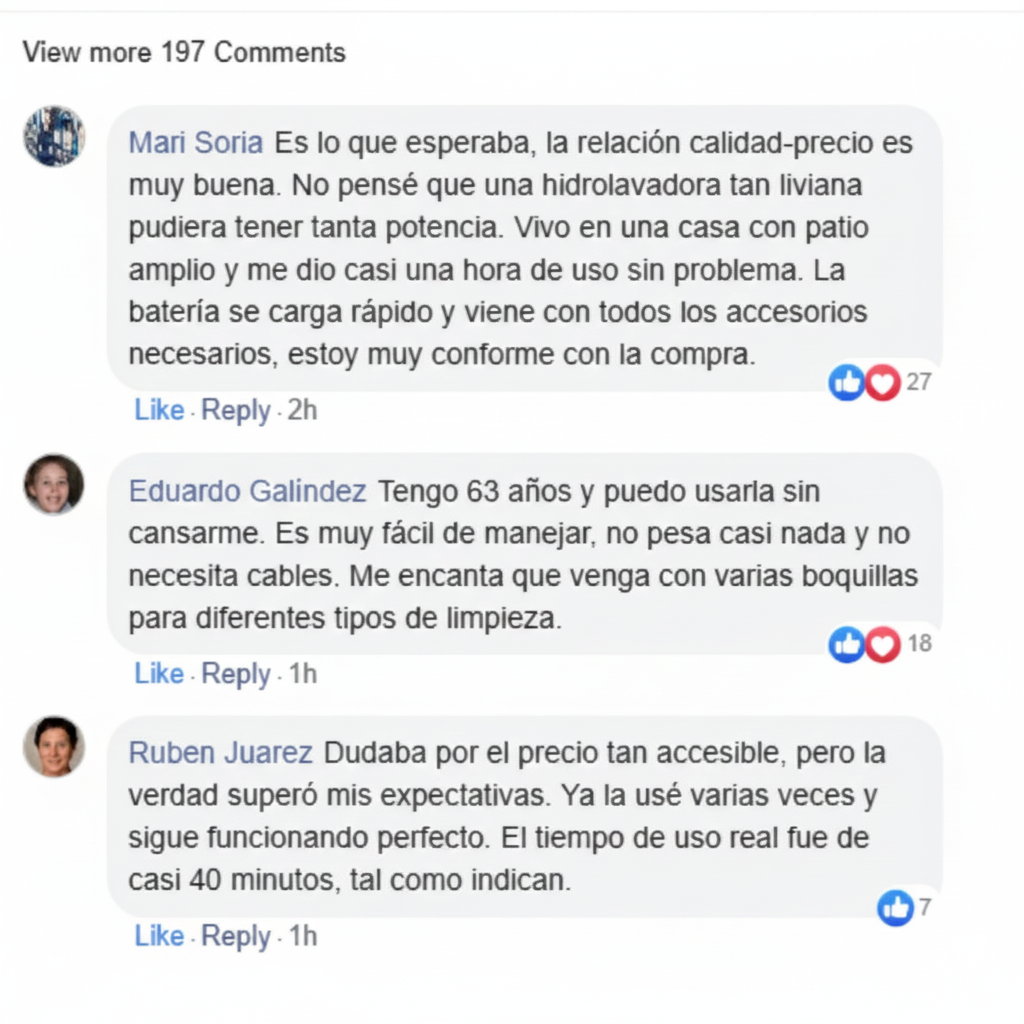 HIDROLAVADORA INALÁMBRICA DE ALTA PRESIÓN CON 2 BATERÍAS