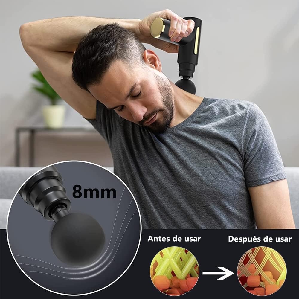 PISTOLA MASAJEADORA PRO - ALIVIO Y RECUPERACIÓN MUSCULAR