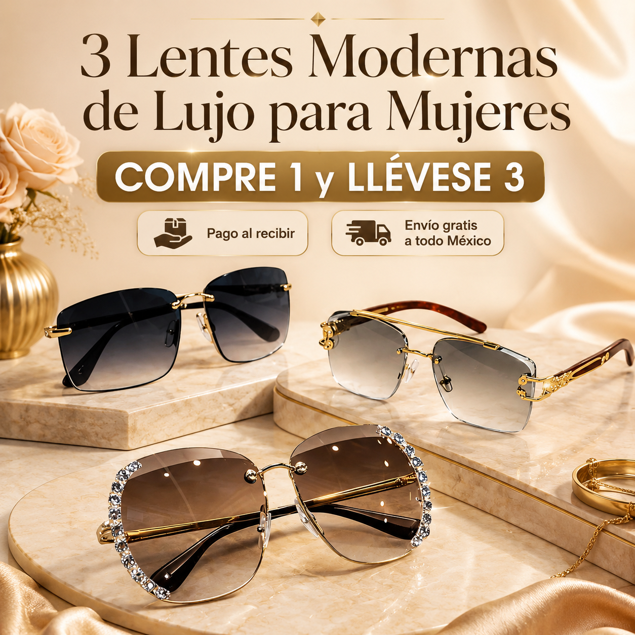 3 Lentes Modernas de Lujo para Mujeres