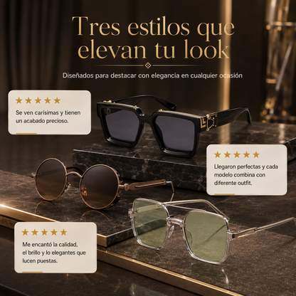 3 Lentes Modernas de Lujo para Mujeresㅤ