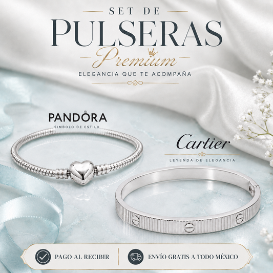 Set de 2 Pulseras Elegantes para Mujer