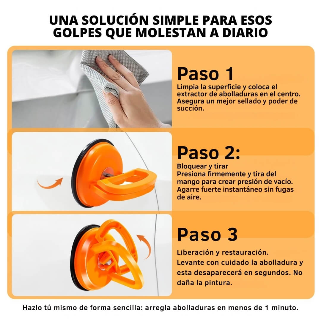 Extractor de Abolladuras para Auto - Elimina Abolladuras de Manera Fácil y Rápida