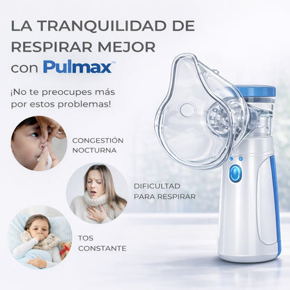PULMAX™ NEBULIZADOR PORTÁTIL PARA ADULTOS Y NIÑOS