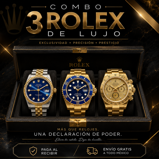 3 Relojes de Lujo – COMPRA 1 Y LLÉVATE 3 | Últimas Unidades