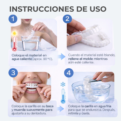 SNAP-ON SMILE® CARILLAS DENTALES REMOVIBLES