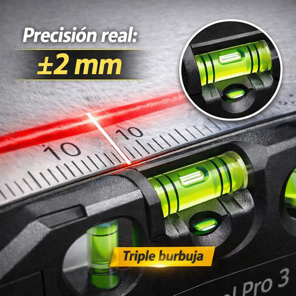 NivelPro Pro 5™ | Nivel Láser Profesional 2.5m