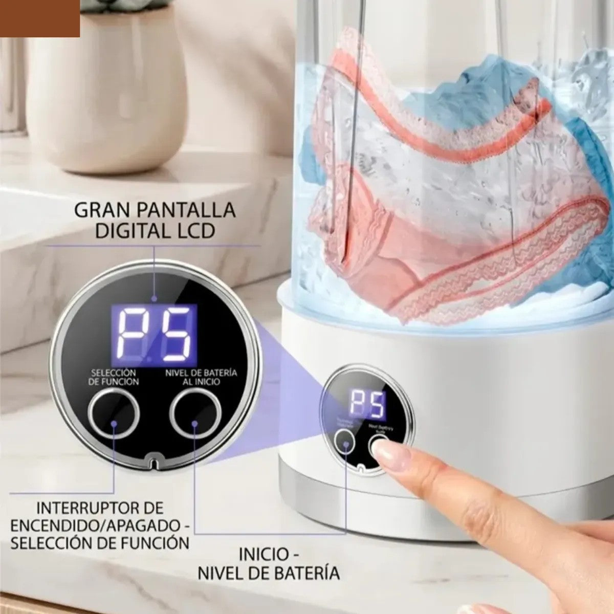 LavaMini Pro™ — La mini lavadora que simplifica tu día