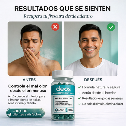 Deos – Elimina el Mal Olor desde Adentro | Paga 1 Llévate 2