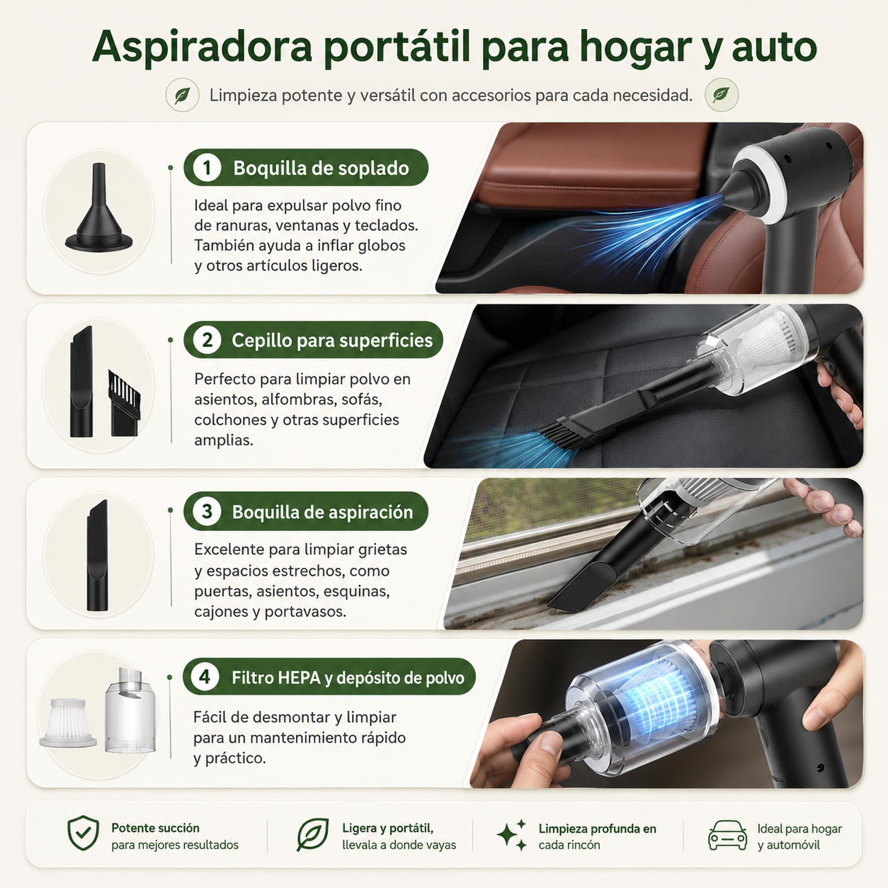COMBO LIMPIEZA TOTAL | Robot Aspirador + Aspiradora Portátil