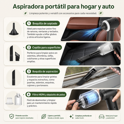 COMBO LIMPIEZA TOTAL | Robot Aspirador + Aspiradora Portátil