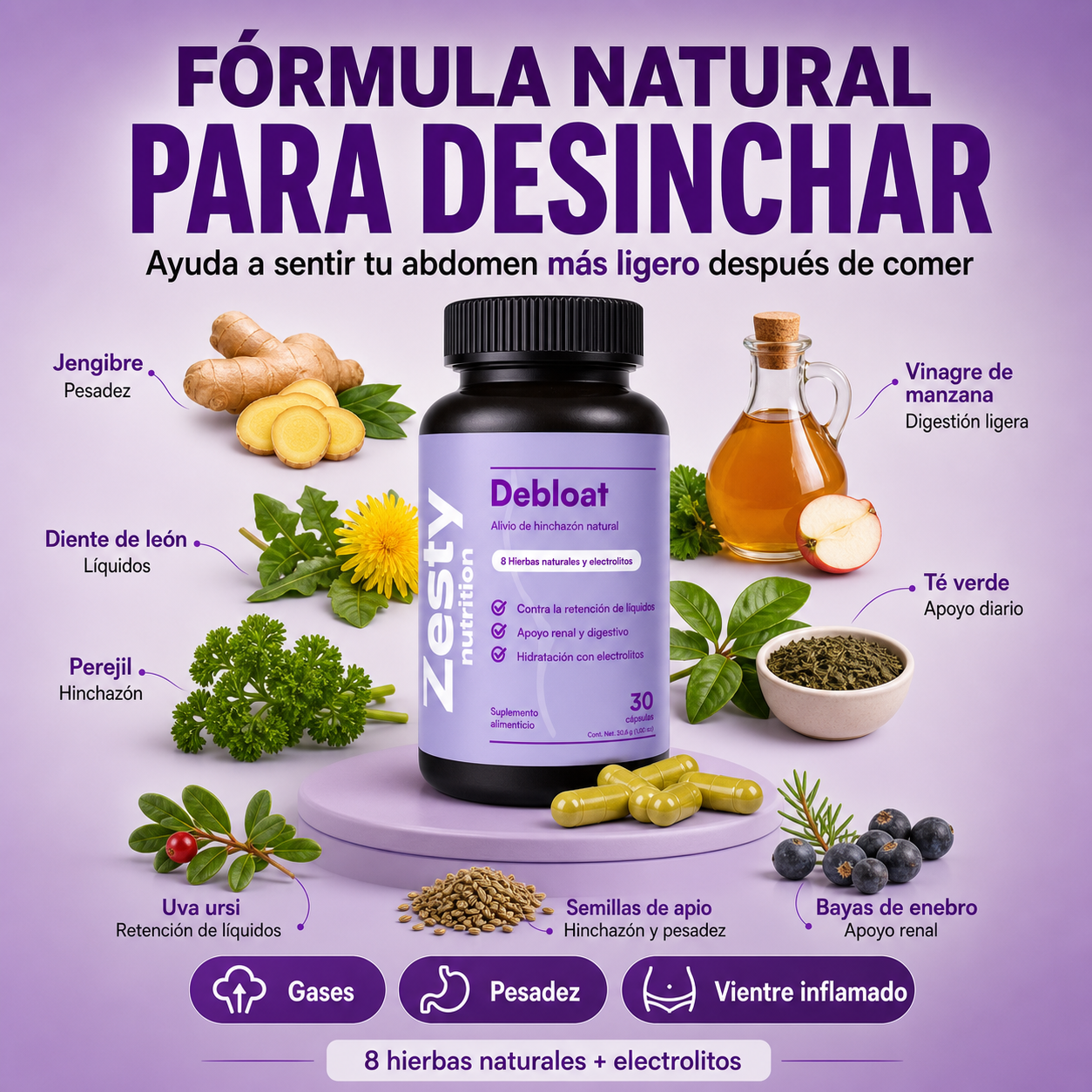 Debloat – Siente Deshinchazón en Instantes | Paga 1 y Lleva 2