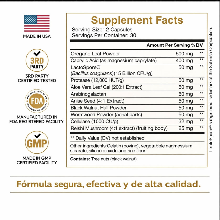 CANDIDA CLEANSE REDUCE ANTOJOS, HINCHAZÓN Y FATIGA
