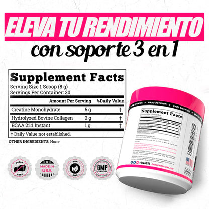 CREATINA PARA MUJERES CON COLAGENO Y AMINOACIDOS