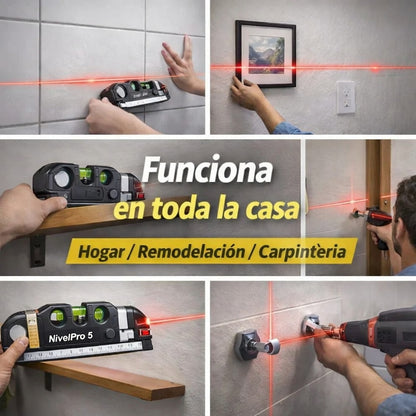 NivelPro Pro 5™ | Nivel Láser Profesional 2.5m