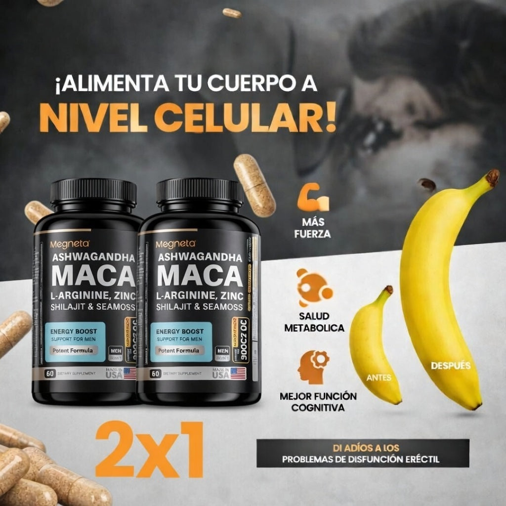 Maca Plus+ Compre 1 y Llevate 2 | Recupera tu potencia energia