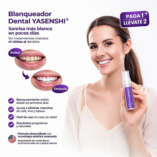 Yasenshi® Blanqueador Dental | Paga 1 Llévate 2