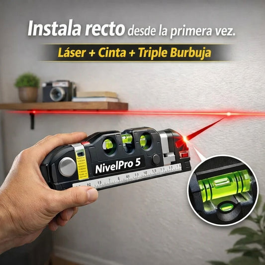 NivelPro Pro 5™ | Nivel Láser Profesional 2.5m